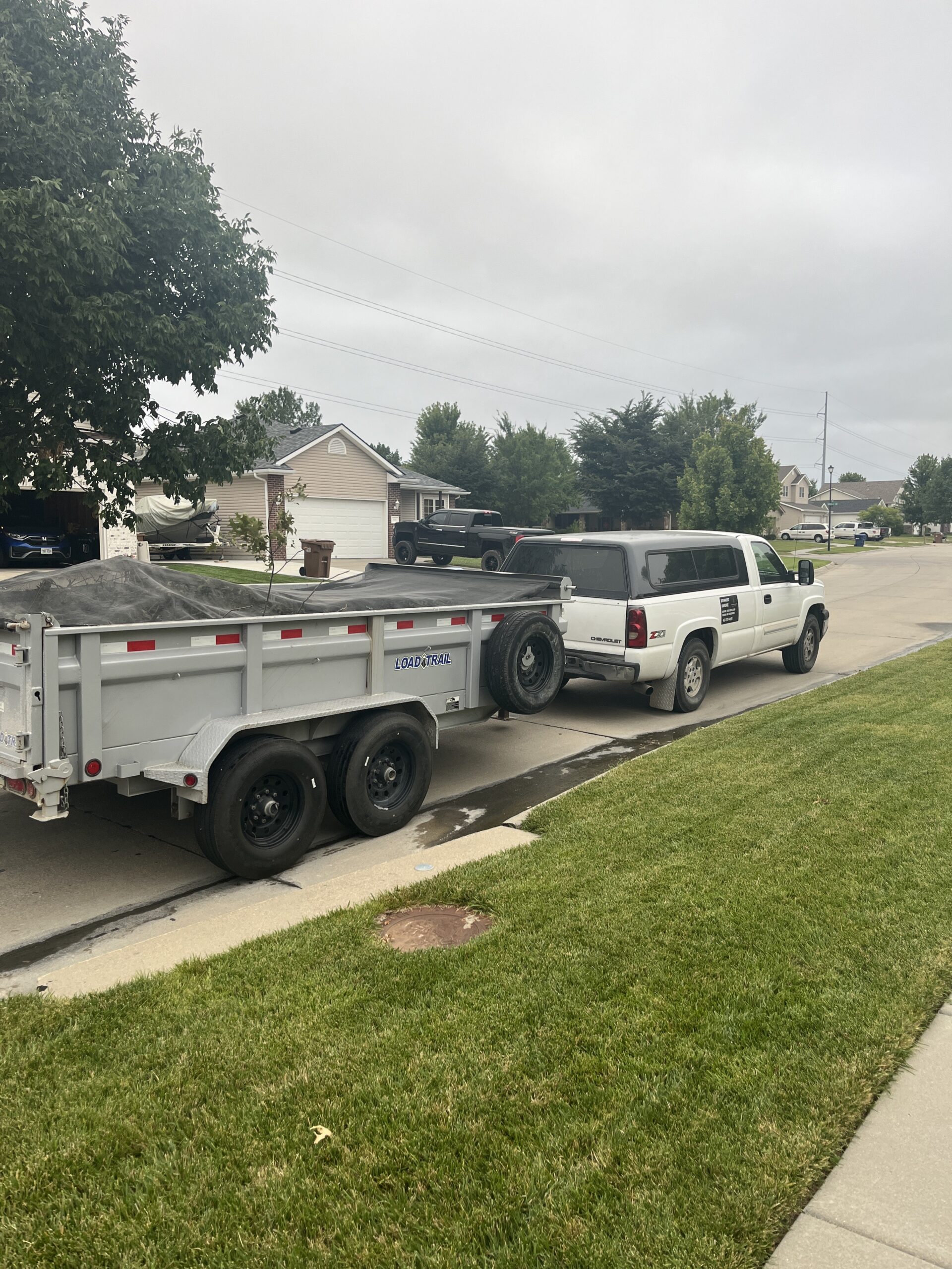 our truck and lawn trailer